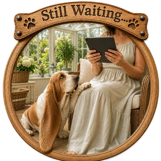 still waiting dog Character